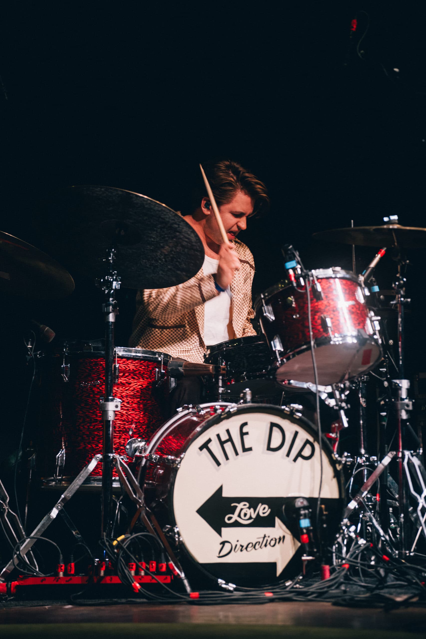 drummer Jarred Katz of the Dip just kind of shredding